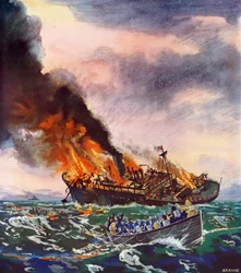 Die Jervis Bay, gesunken am 5. November 1940