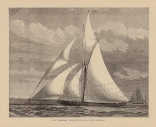 Die Yacht "Kriemhilda", Eigentum von Prinz Batthyany