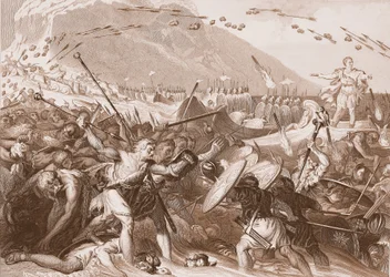 Die Landung von Julius Caesar in England im Jahr 55 v. Chr.