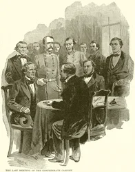 Das letzte Treffen des konföderierten Kabinetts