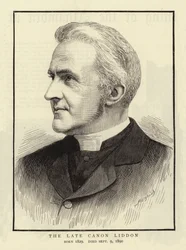 Der verstorbene Kanoniker Liddon (Gravur)