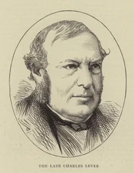 Der verstorbene Charles Lever (Stich)