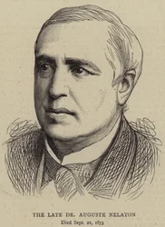 Der verstorbene Dr. Auguste Nelaton (Gravur)