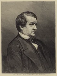 Der verstorbene Lord Mayo, Generalgouverneur von Indien (Stich)