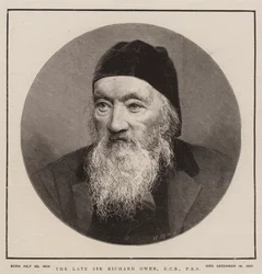 Der verstorbene Sir Richard Owen, KCB, FRS (Gravur)