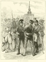 Die Demarkationslinie, März 1871