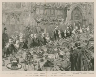 Das Bankett des Lord Mayor in der Guildhall, London, 9. November 1887