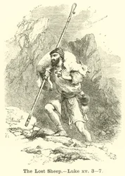Das verlorene Schaf, Lukas, xv, 3, 7
