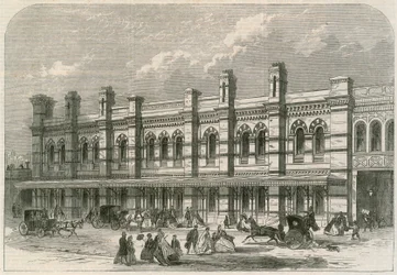 Der Ludgate Hill Bahnhof der London, Chatham und Dover Railway