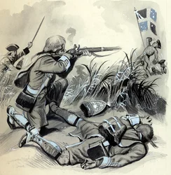 Der Angriff der Marines auf Belle Isle, vor der Bretagne, 1761