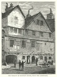 Das Haus des Marquis von Huntly, von der Canongate (Stich)