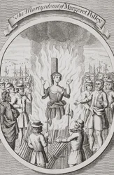 Das Martyrium von Margeret Polley in Tunbridge, aus 