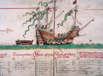 Die Mary Rose, aus dem Anthony Roll