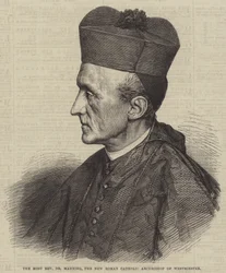 Der Hochwürdigste Dr. Manning, der neue römisch-katholische Erzbischof von Westminster (Stich)