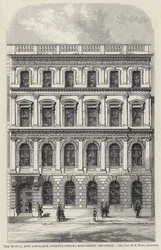 Büros der Mutual Life Assurance Society, King-Street, Cheapside