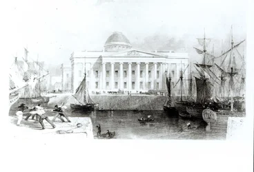 Das neue Zollhaus, Liverpool, ca. 1830