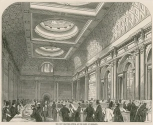 Das neue Zeichenbüro bei der Bank von England