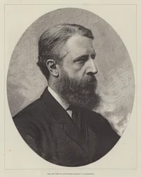 Der neue Herzog von Devonshire, Marquis von Hartington (Gravur)