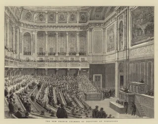 Die neue französische Abgeordnetenkammer in Versailles