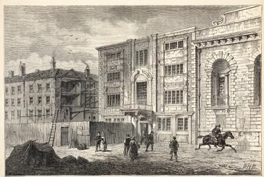 Das alte Postamt in der Lombard Street, um 1800