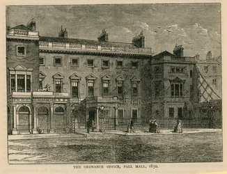 Das Ordnance Office, Pall Mall, 1850