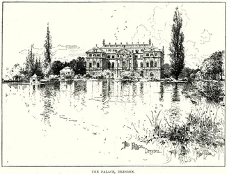 Der Palast, Dresden (Gravur)