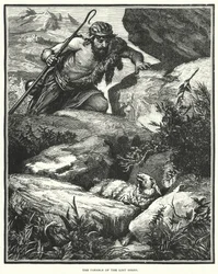 Das Gleichnis vom verlorenen Schaf (Stich)