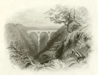 Die Peaths Brücke und Schlucht, Berwickshire