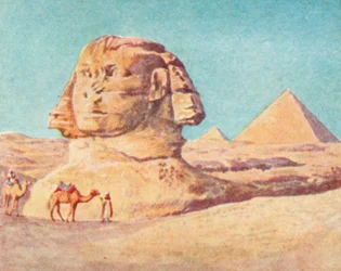Die Pyramiden und die Sphinx