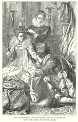 Die Versöhnung zwischen Königin Elizabeth und dem Earl of Essex