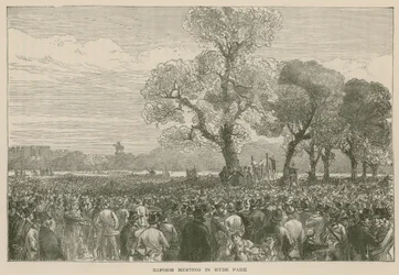 Die Reformdemonstration im Hyde Park, 6. Mai 1867