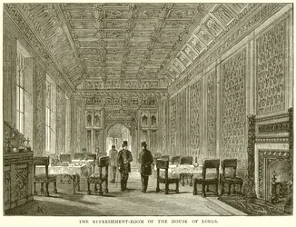 Der Erfrischungsraum des House of Lords