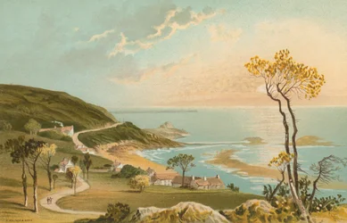 Die Straße von Gorey nach St. Catherines - Jersey