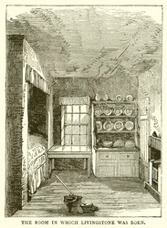 Das Zimmer, in dem Livingstone geboren wurde