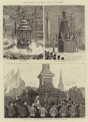 Der königliche Einzug in London (Stich)