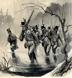 Die Royal Marines kämpfen gegen die Amerikaner in den Großen Seen im Krieg mit den Vereinigten Staaten