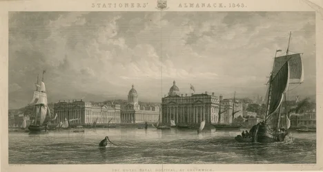 Das Königliche Marinehospital in Greenwich, London