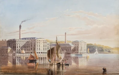Der Royal William Victualling Yard, Stonehouse, ca. 1840