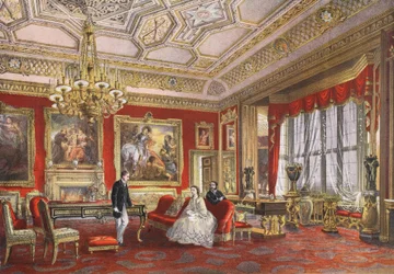 Der Rubens-Raum, Windsor Castle, aus Ein Gedenkbuch zur Hochzeit von Edward VII. und Alexandra von Dänemark, veröffentlicht 1864