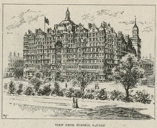 Das Russell Hotel, Ansicht vom Russell Square