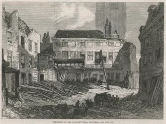 The Saracens Head, Snow Hill, Abriss
