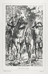 Die Späher von Patay, aus Die Geschichte Frankreichs, von Emile de Bonnechose, veröffentlicht von Ward, Lock und Co, London