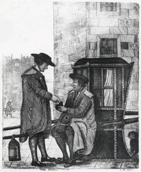 Der soziale Kneifer, Druck von William Kay, 1784-1813