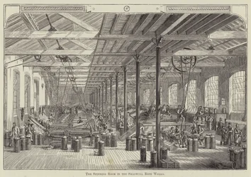 Der Spinnraum in den Shadwell Rope Works