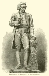 Die Statue von Priestley in Birmingham