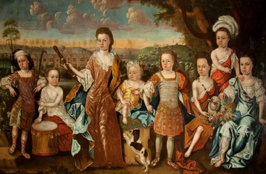 Die Familie Strachey, ca. 1710