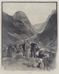 Die "Sunbeam" in Norwegen, von Lady Brassey (Gravur)
