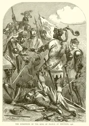 Die Kapitulation des Königs von Frankreich in Poitiers, 1356