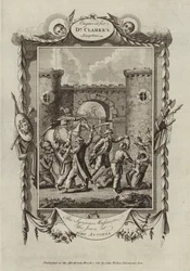Die Syrer massakrieren die Juden in der Festung Antonia (Gravur)