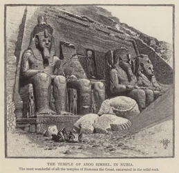 Der Tempel von Abu Simbel in Nubien